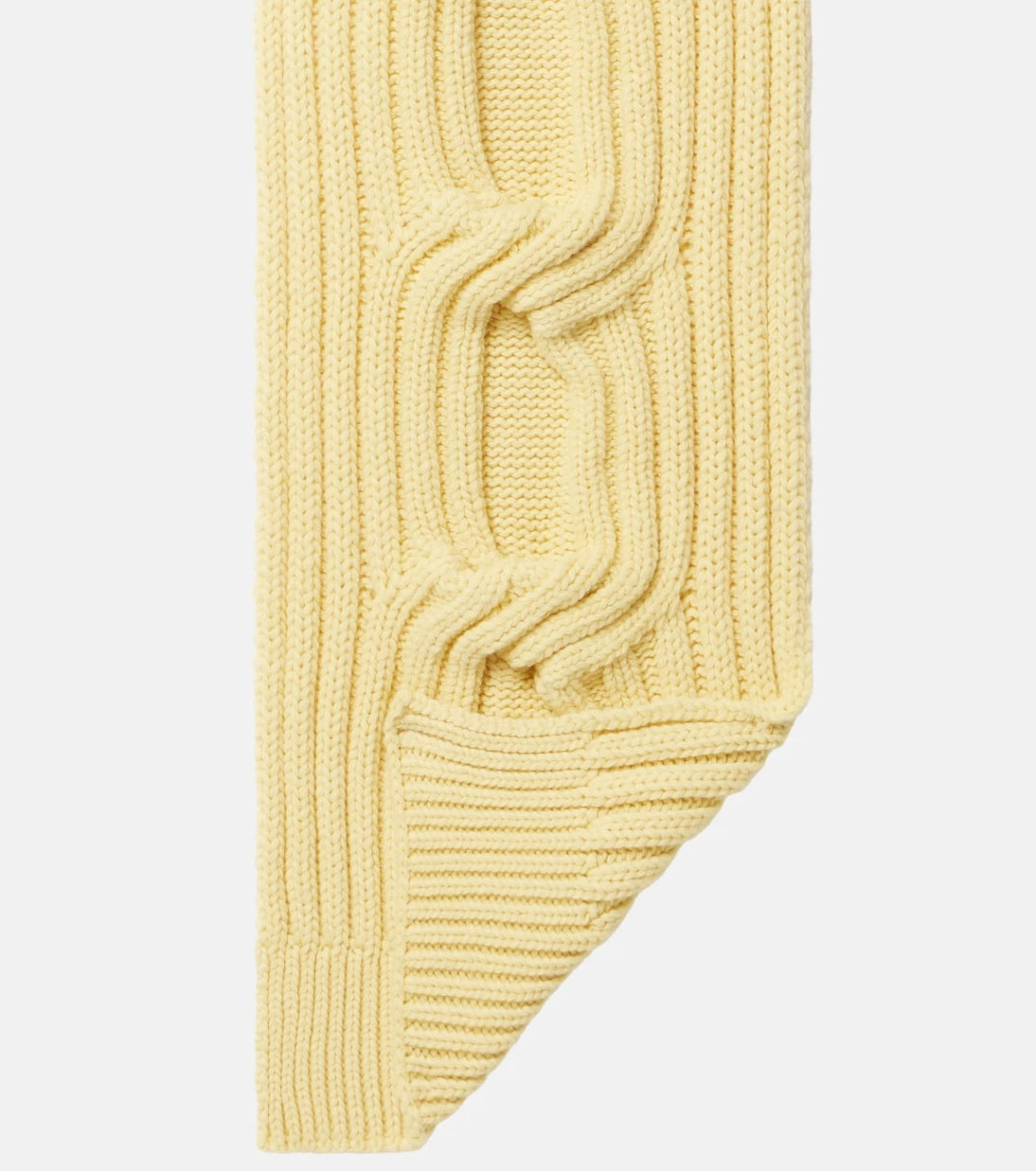 Moncler - Cable-knit wool and cashmere scarf