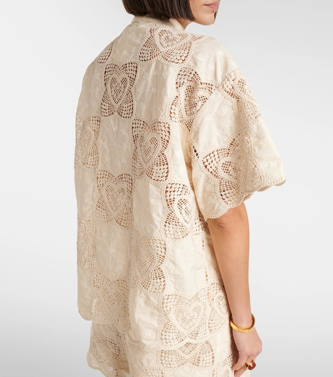 Zimmermann - Wanderlust crochet cotton-blend shirt
