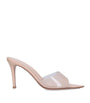 Gianvito Rossi Nude Elle Mules 105