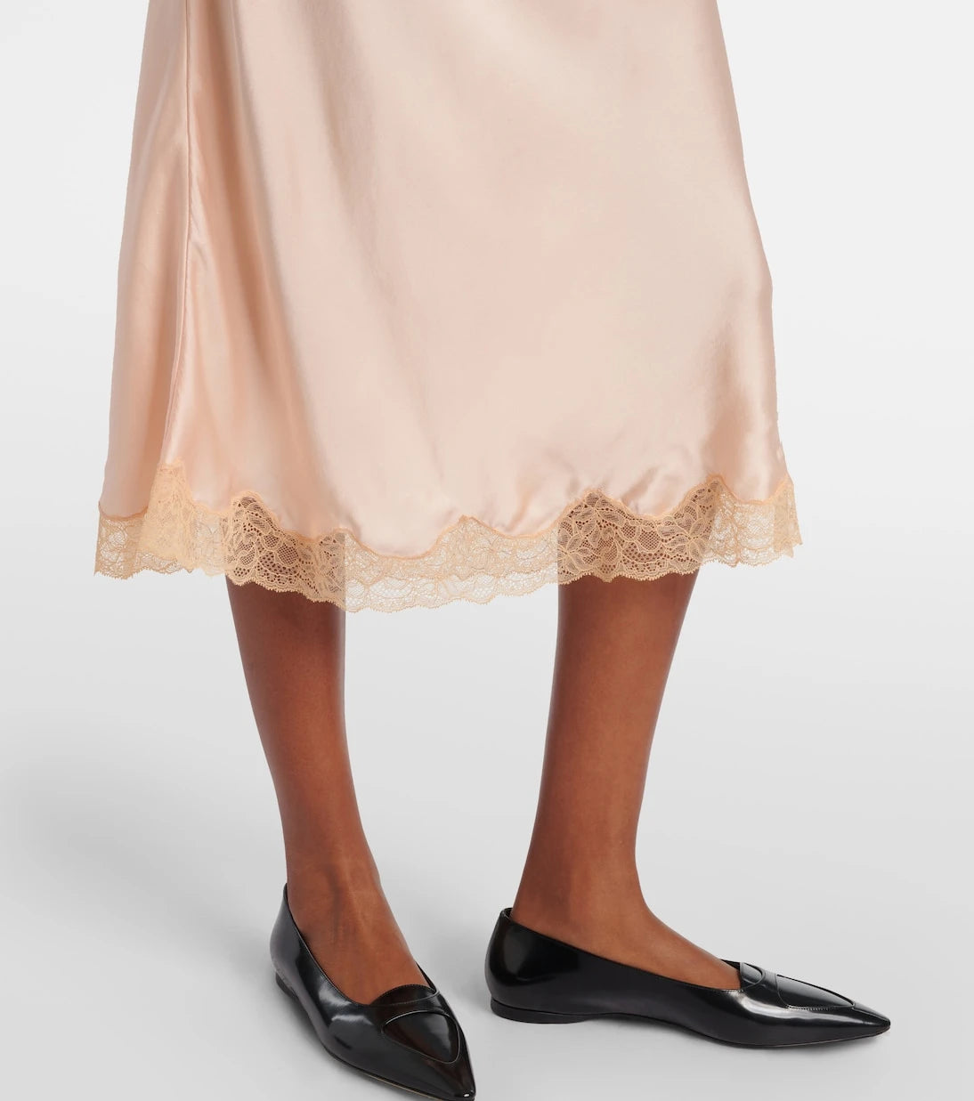 The Row - Irene silk midi skirt