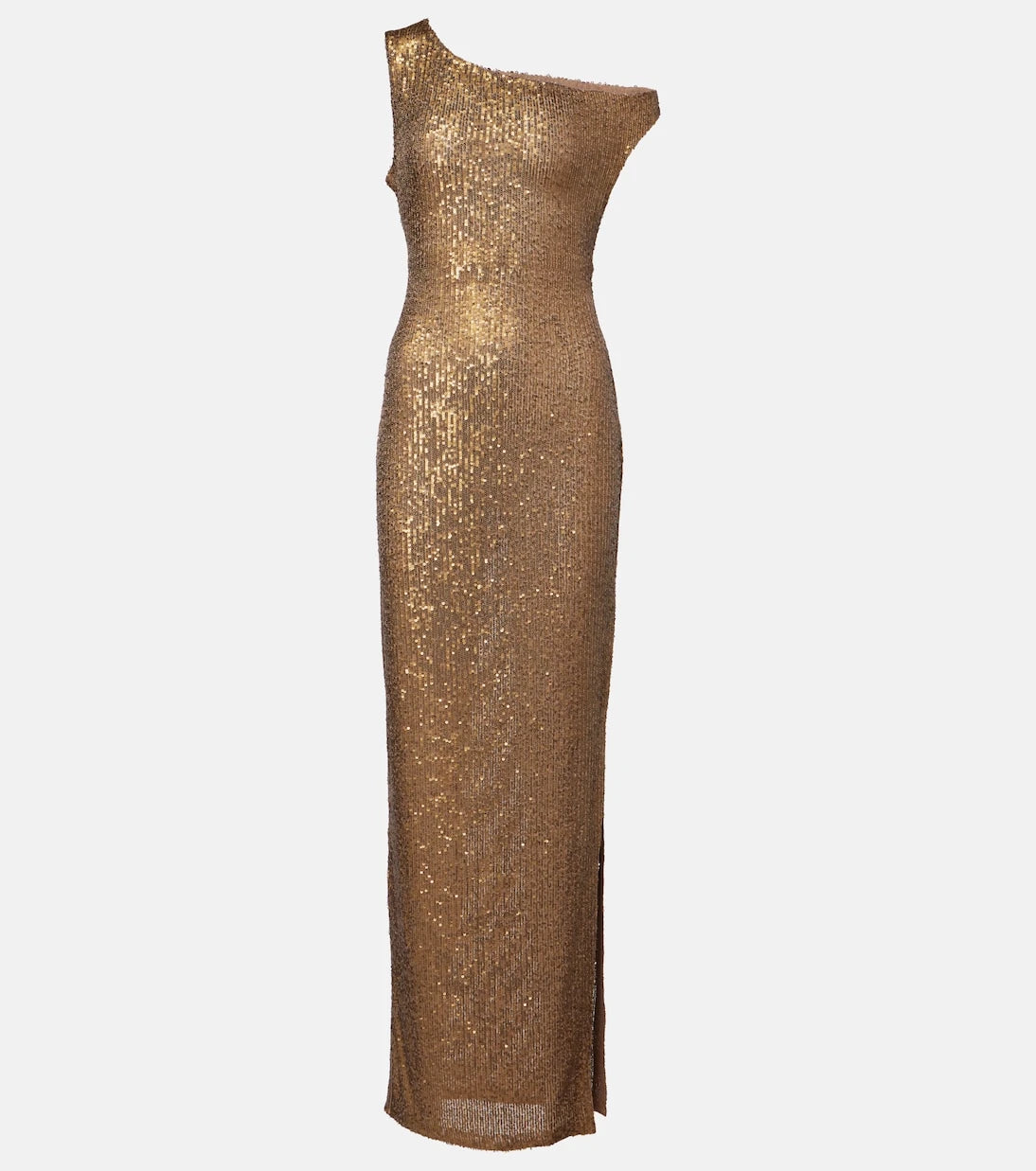 Norma Kamali - Sequined one-shoulder gown