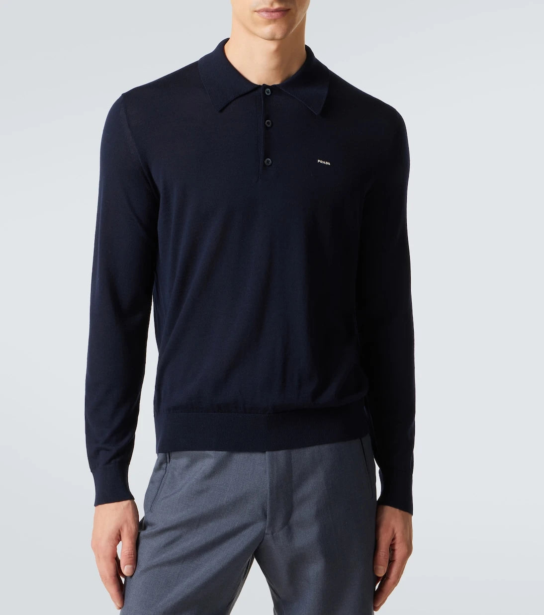 Prada - Virgin wool polo sweater
