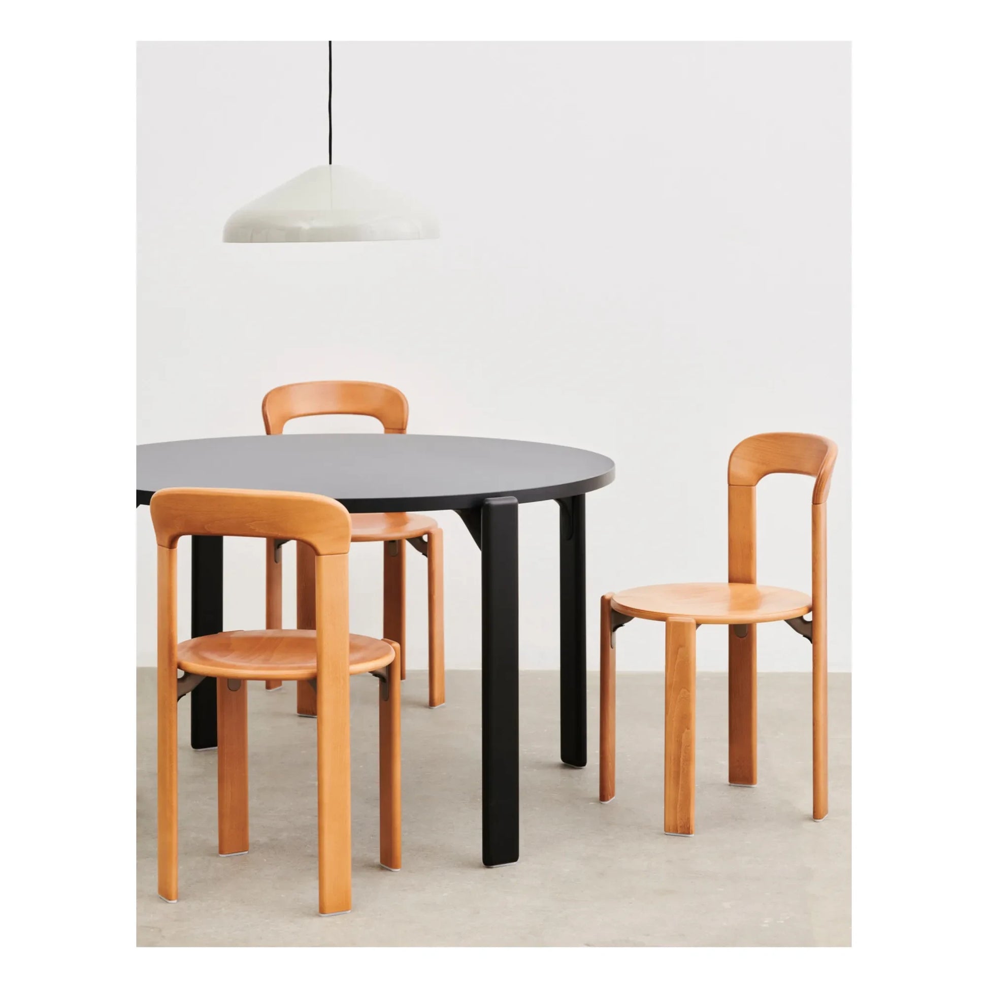 Hay - Rey Lacquered Wood Chair - Bruno Rey | Orange
