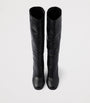 Prada Black Leather Knee-High Boots