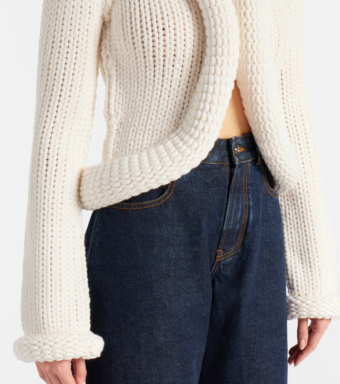 Alaïa - Padded wool-blend cardigan