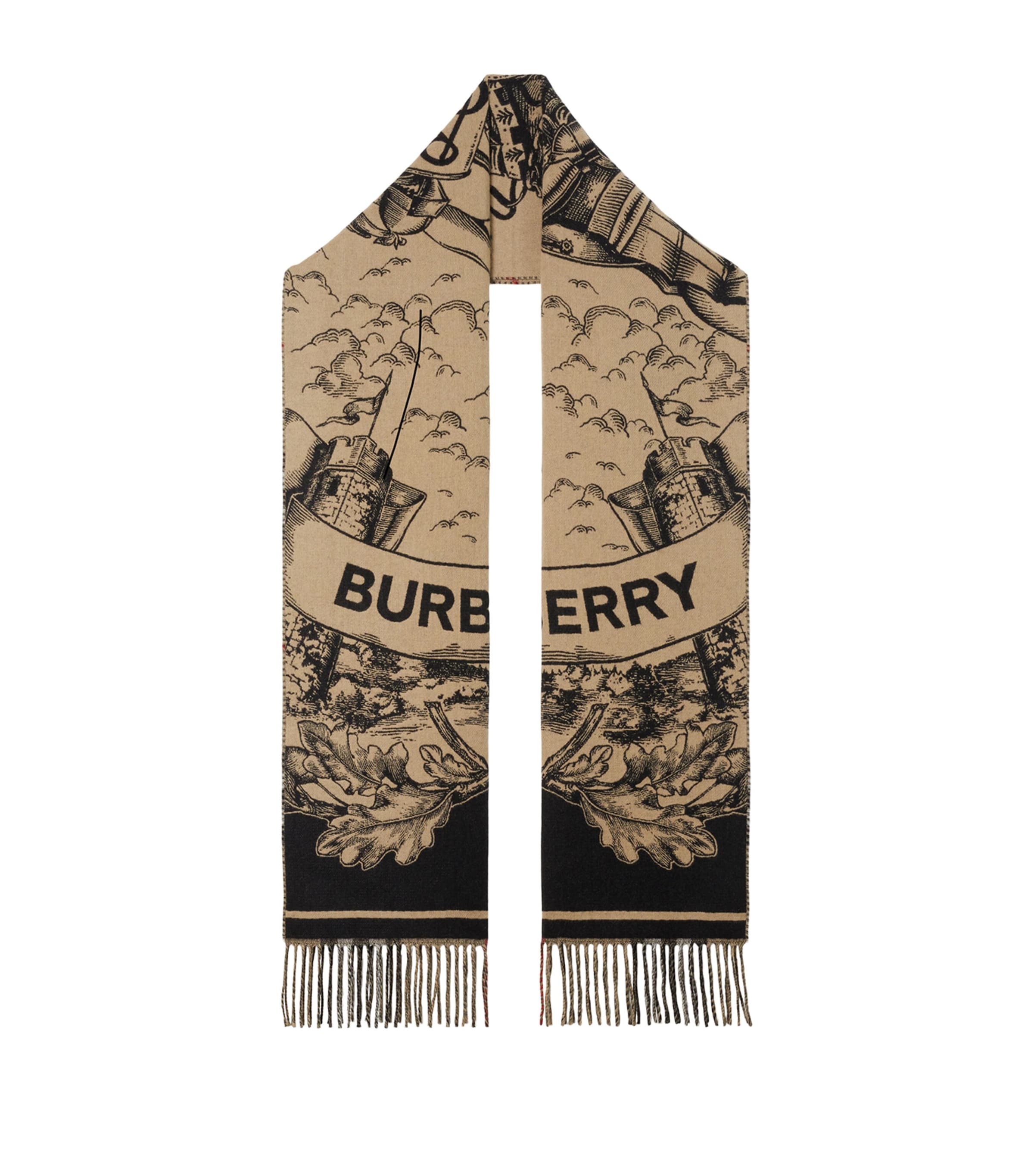 Burberry Cashmere Reversible EKD Scarf