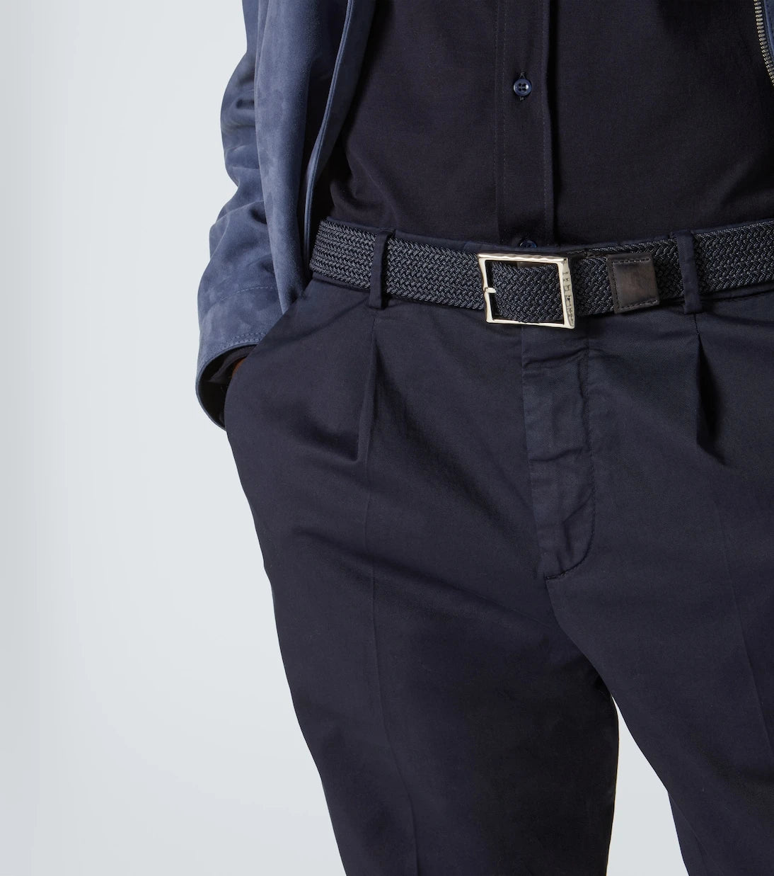Berluti - Leather-trimmed belt