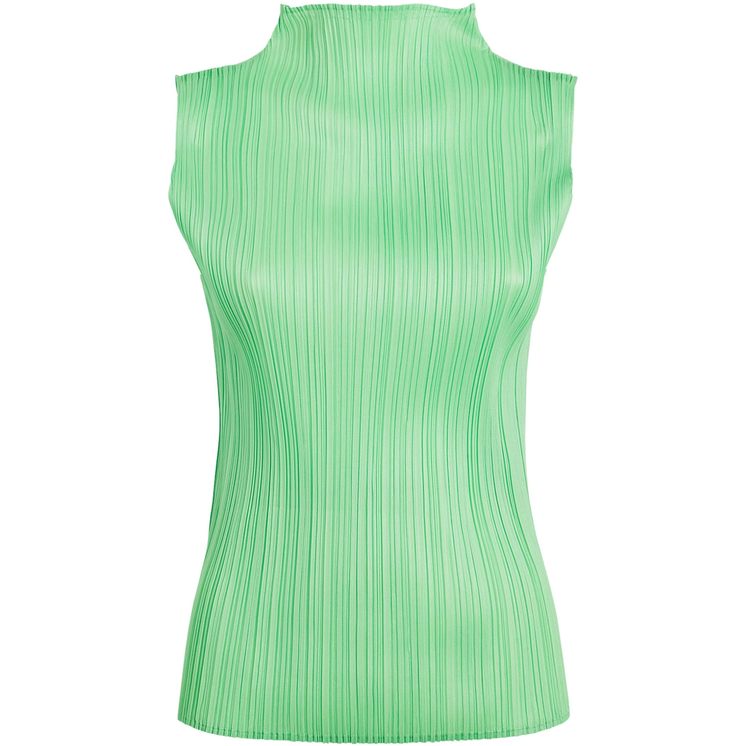Green New Colorful Basics 4 Sleeveless Top