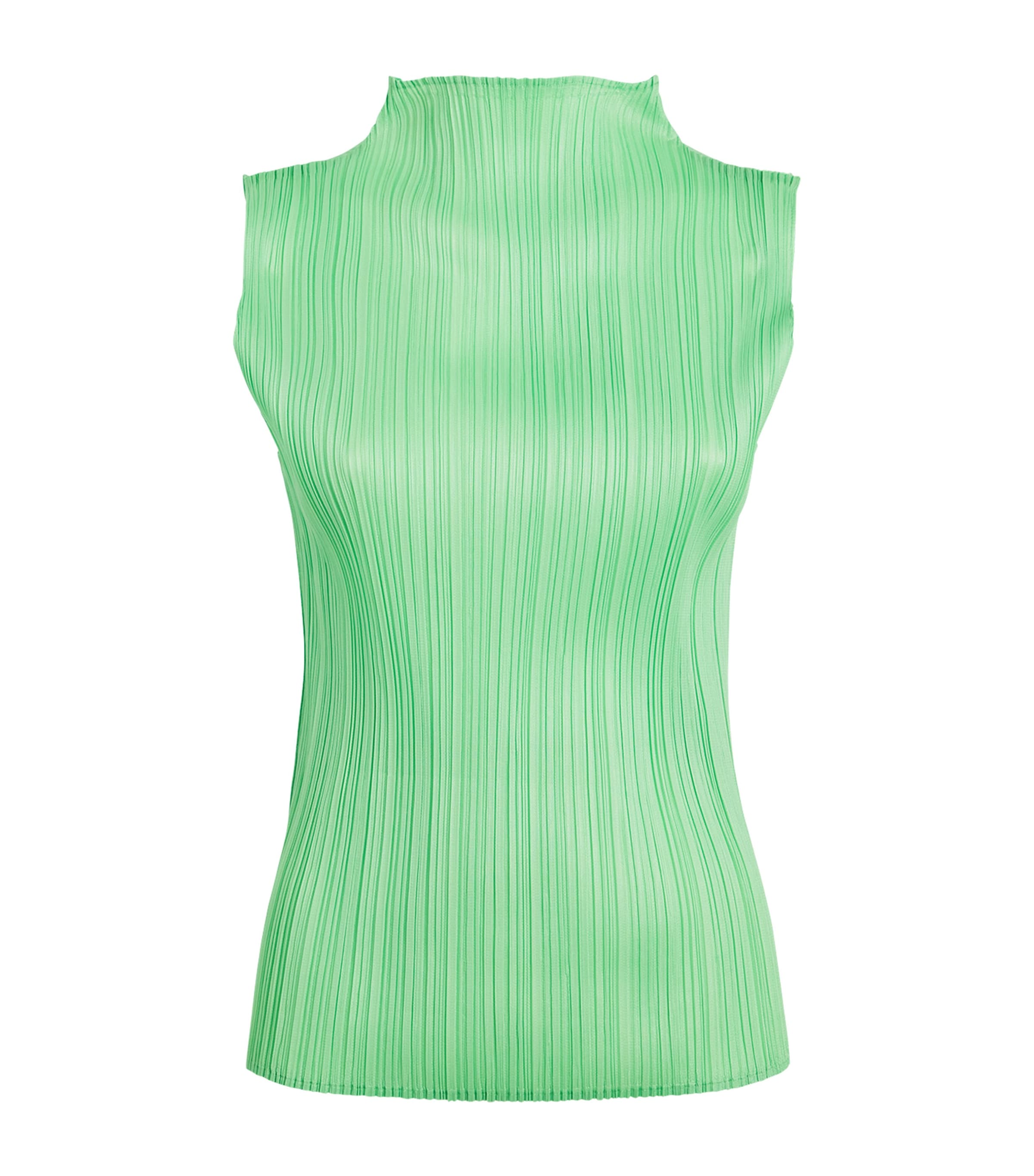Green New Colorful Basics 4 Sleeveless Top