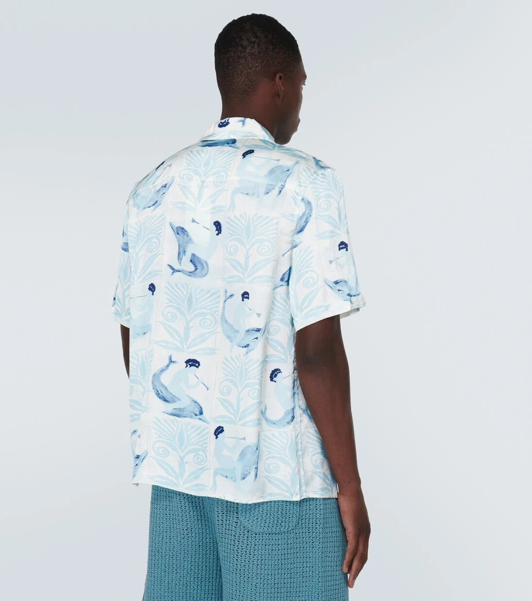 Commas - Printed bowling shirt