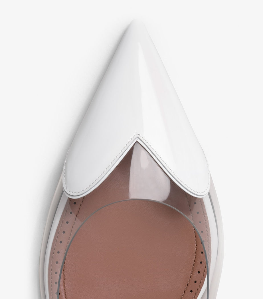 Alaïa White Couer Slingback Pumps 55