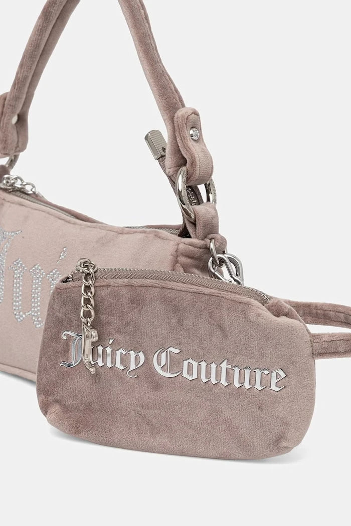 Juicy Couture kadın kadife crossbody çanta Kimberly