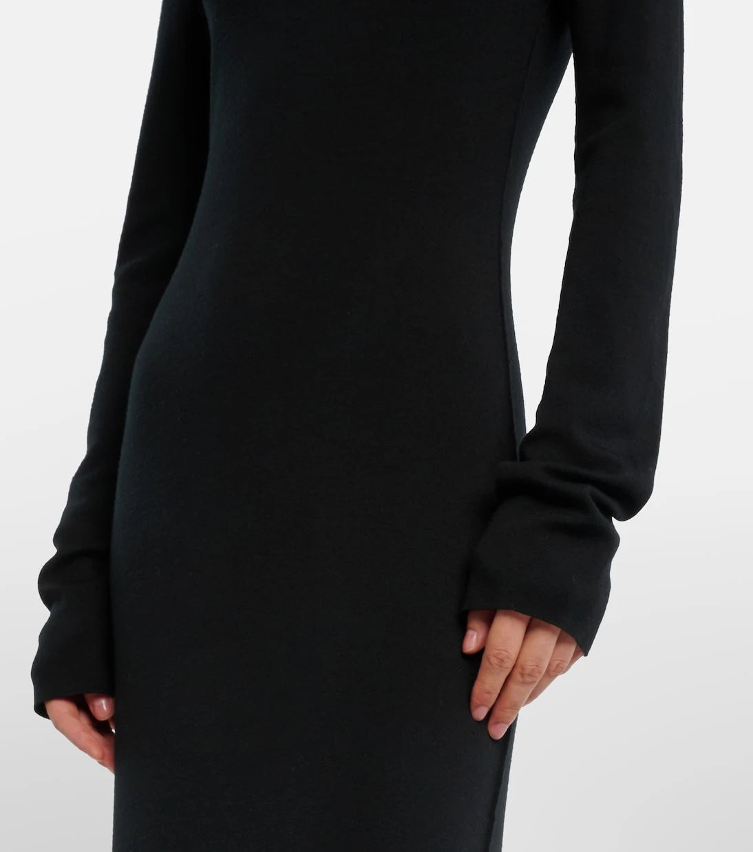 The Row - Leoline turtleneck virgin wool maxi dress