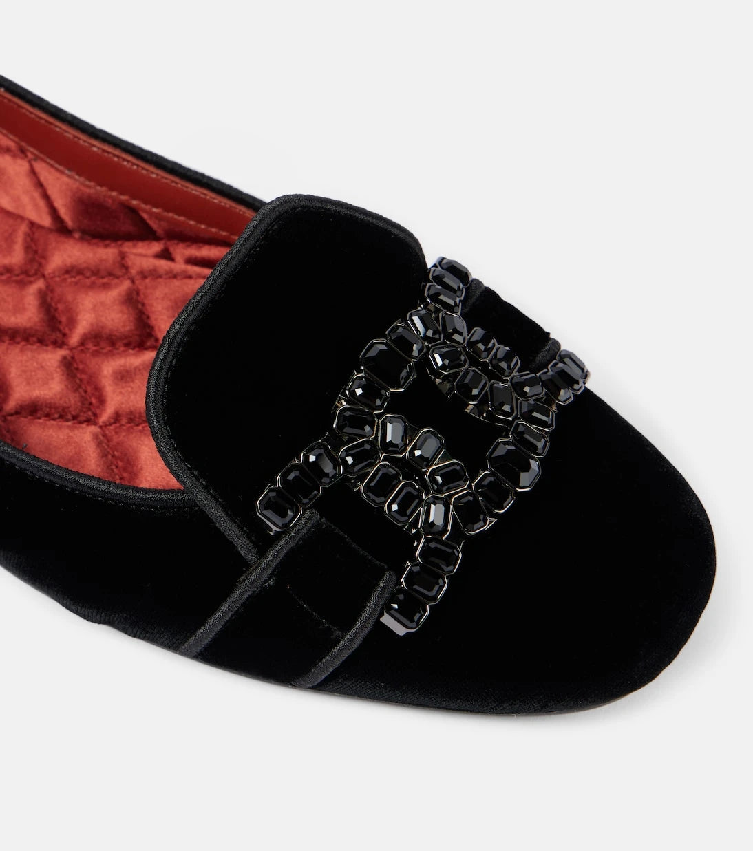 Tod's - Kate crystal-embellished velvet ballet flats