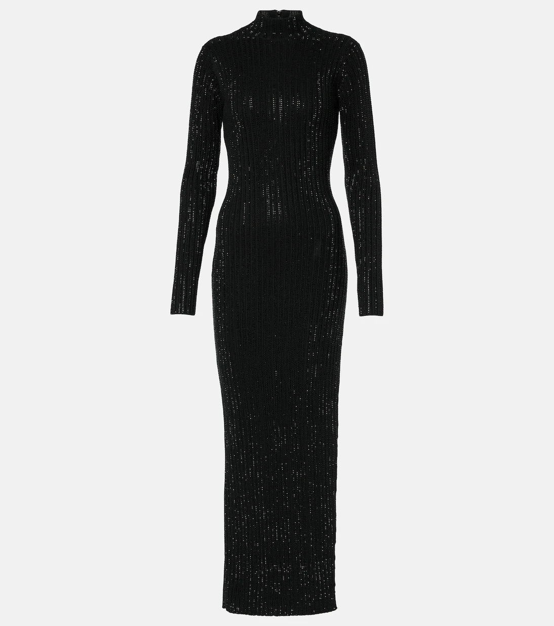 David Koma - Embellished knitted cotton midi dress