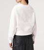 Cotton-Blend Drip Separo Sweatshirt OPTIC WHITE