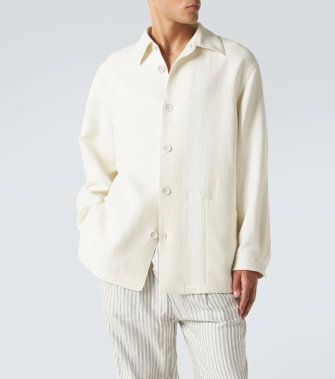 Zegna - Wool and linen overshirt