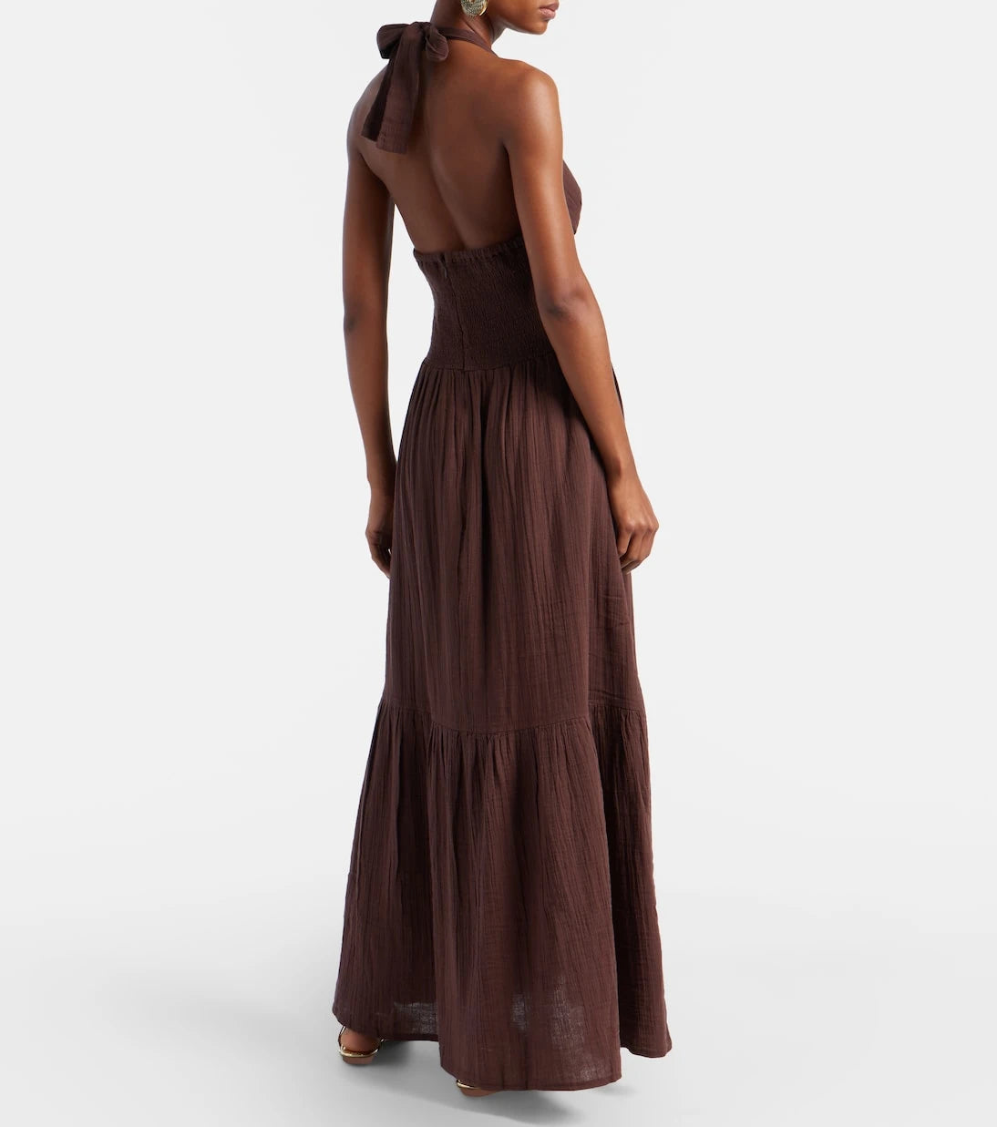 Melissa Odabash - Shay halterneck cotton maxi dress