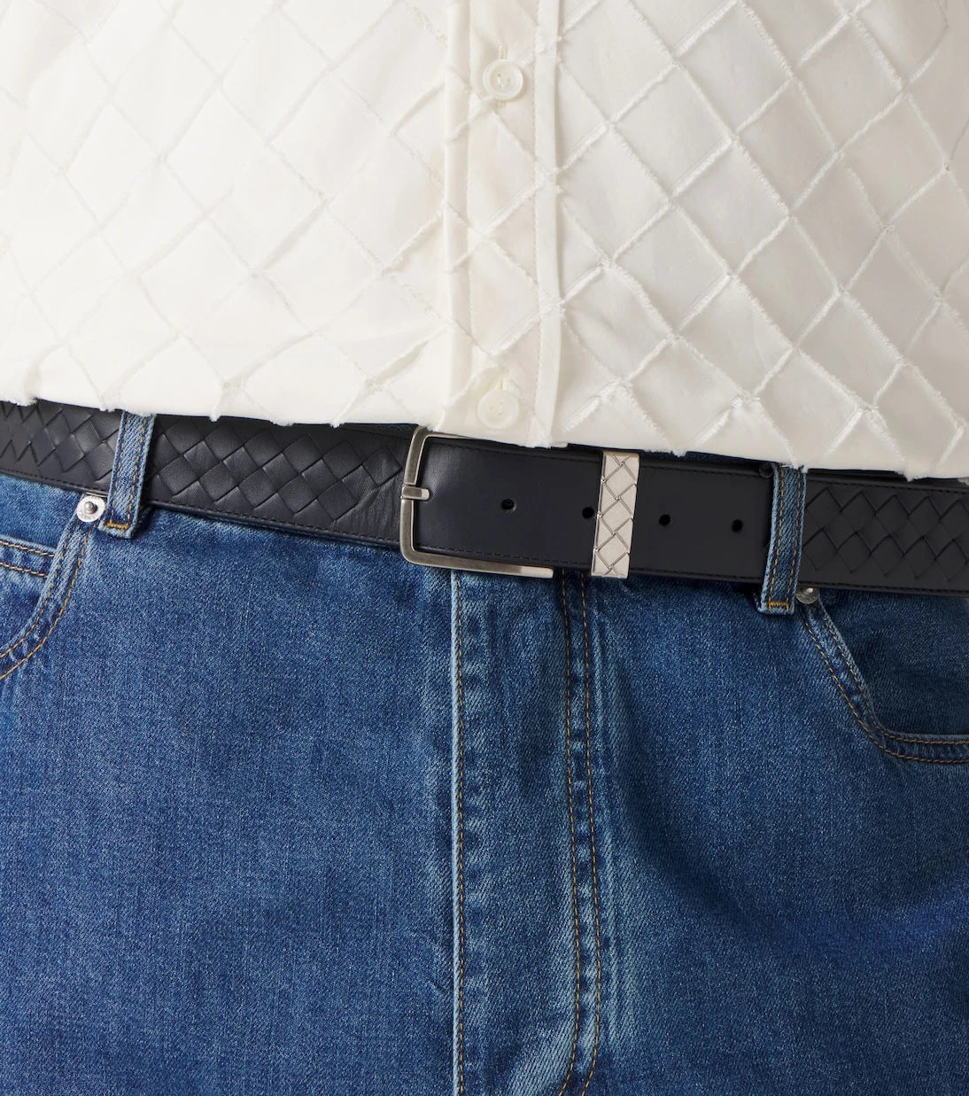 Bottega Veneta - Intrecciato leather belt