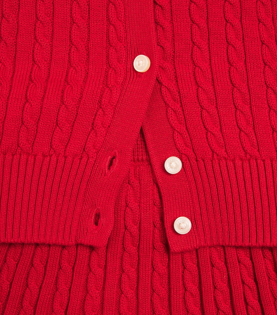 Ralph Lauren Kids Cotton Cardigan and Skirt Set (2-7 Years)