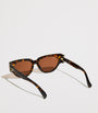 Brown Tortoiseshell Oval Sunglasses