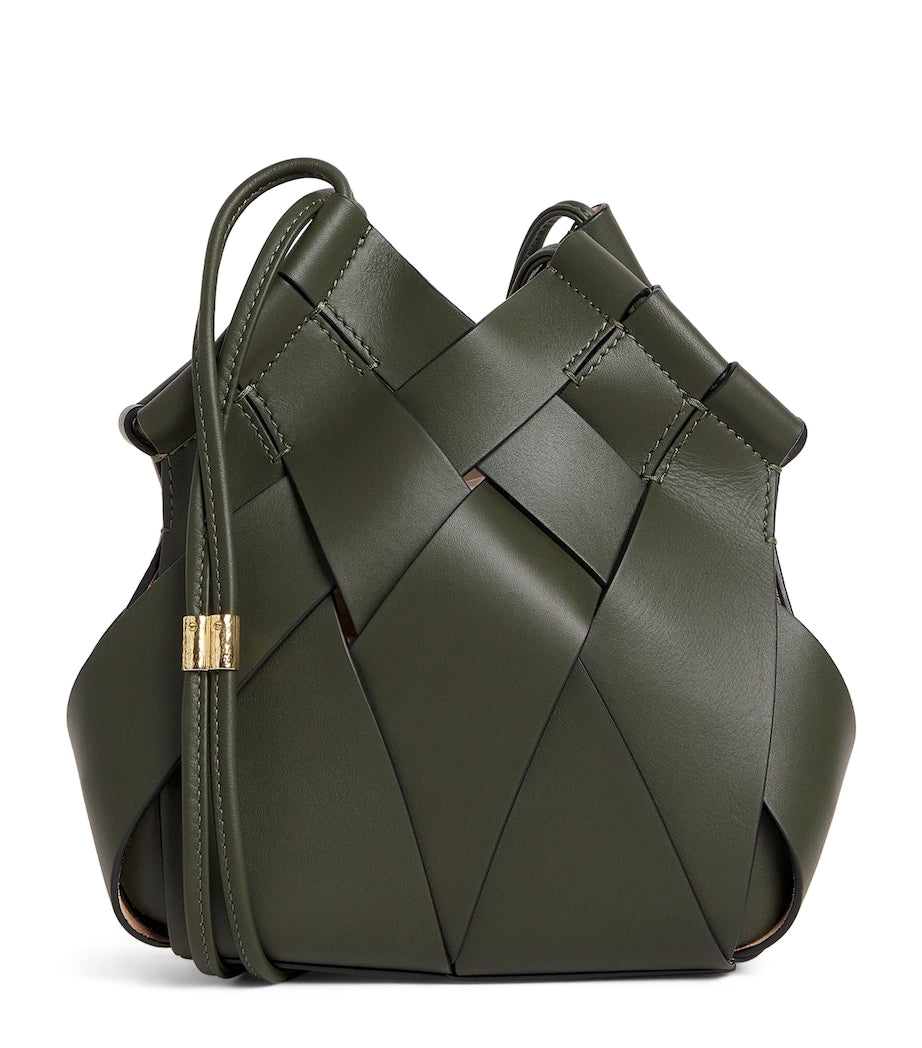 Black Leather Charlotte Cross-Body Bag