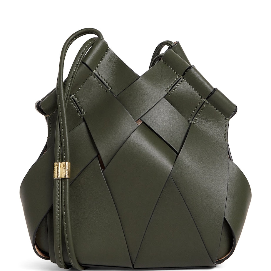 Black Leather Charlotte Cross-Body Bag