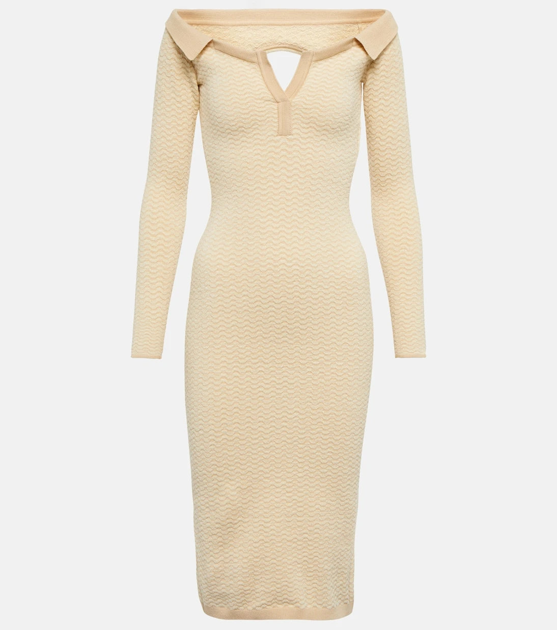 Jacquemus - La Robe Pampero cotton-blend midi dress