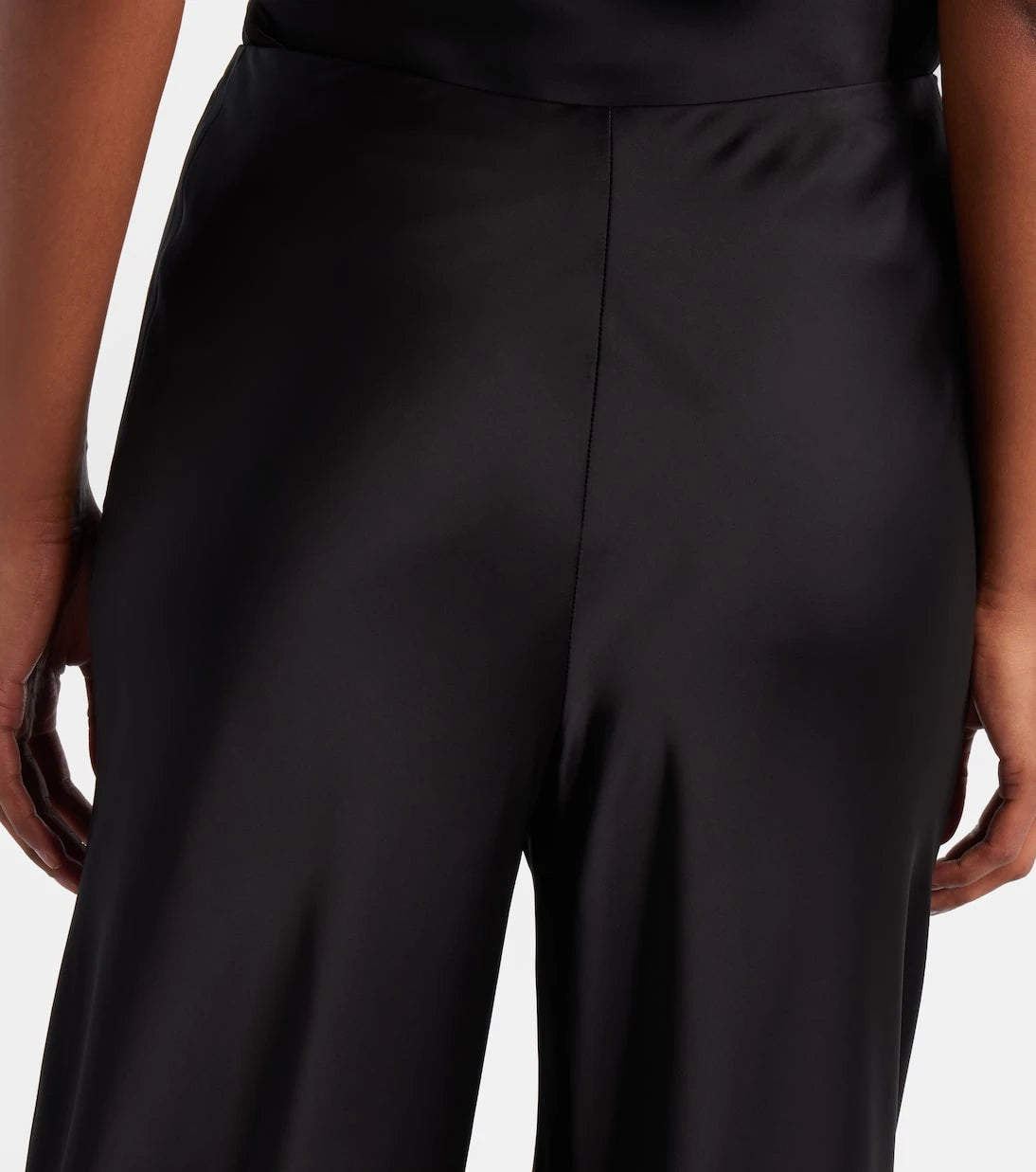 Norma Kamali - Satin wide-leg pants