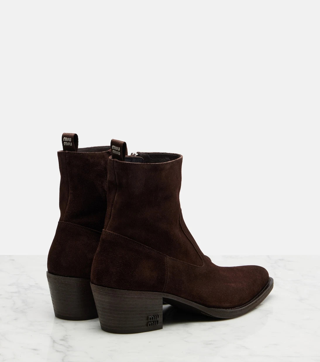 Miu Miu - Suede ankle boots