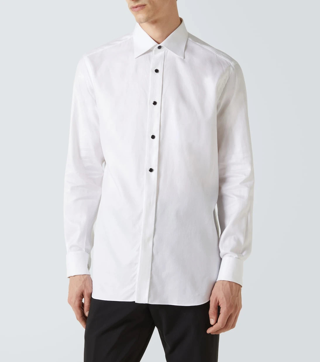 Brioni - Cotton poplin tuxedo shirt