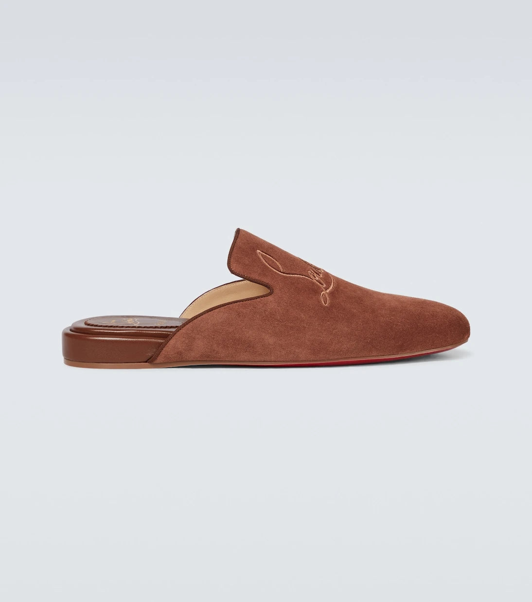 Christian Louboutin - Navy Coolito Flat mules