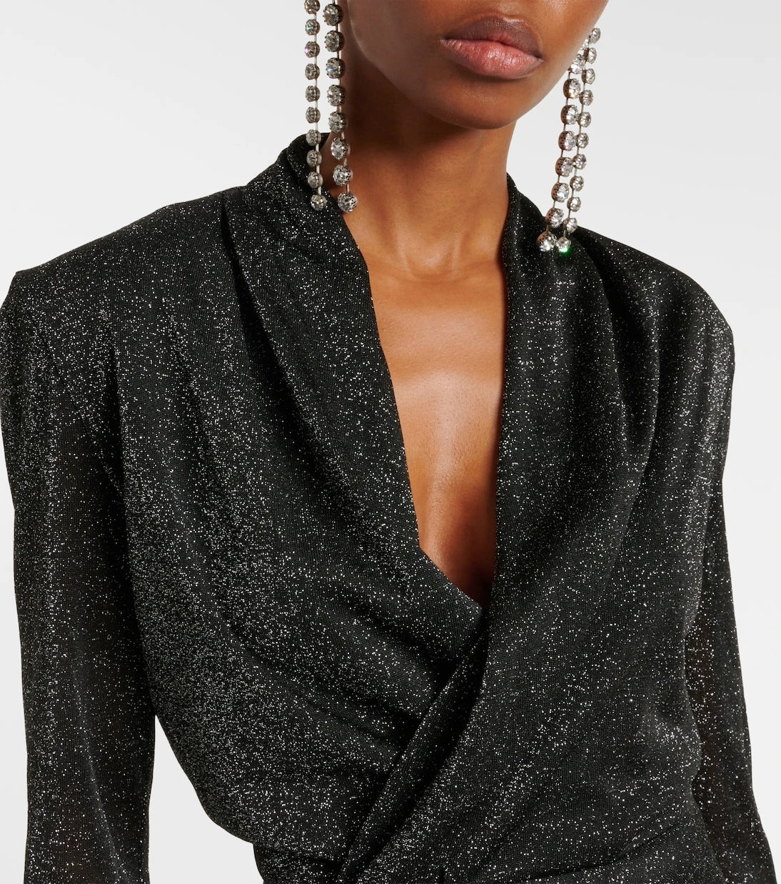 Isabel Marant - Cinay lamé wrap top