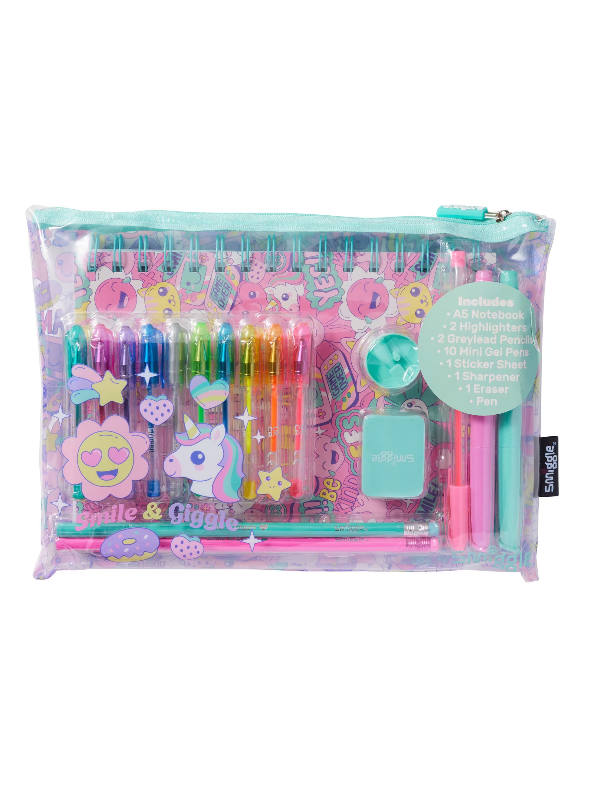Smiggle - Epic A5 Notebook and Stationery Set