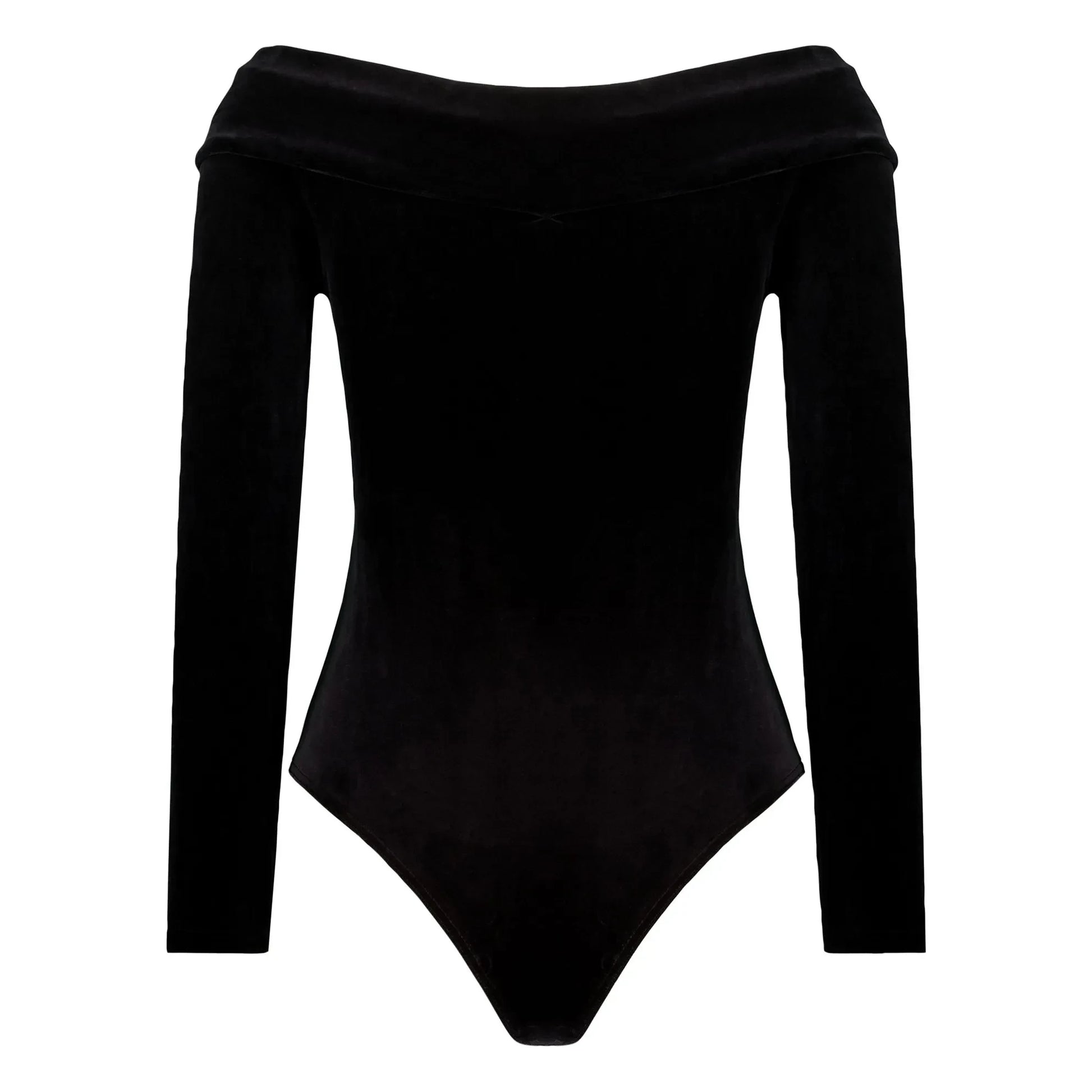 Flair - Gabrielle Velvet bodysuit | Black