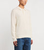 Cotton-Cashmere Oban Polo Sweater