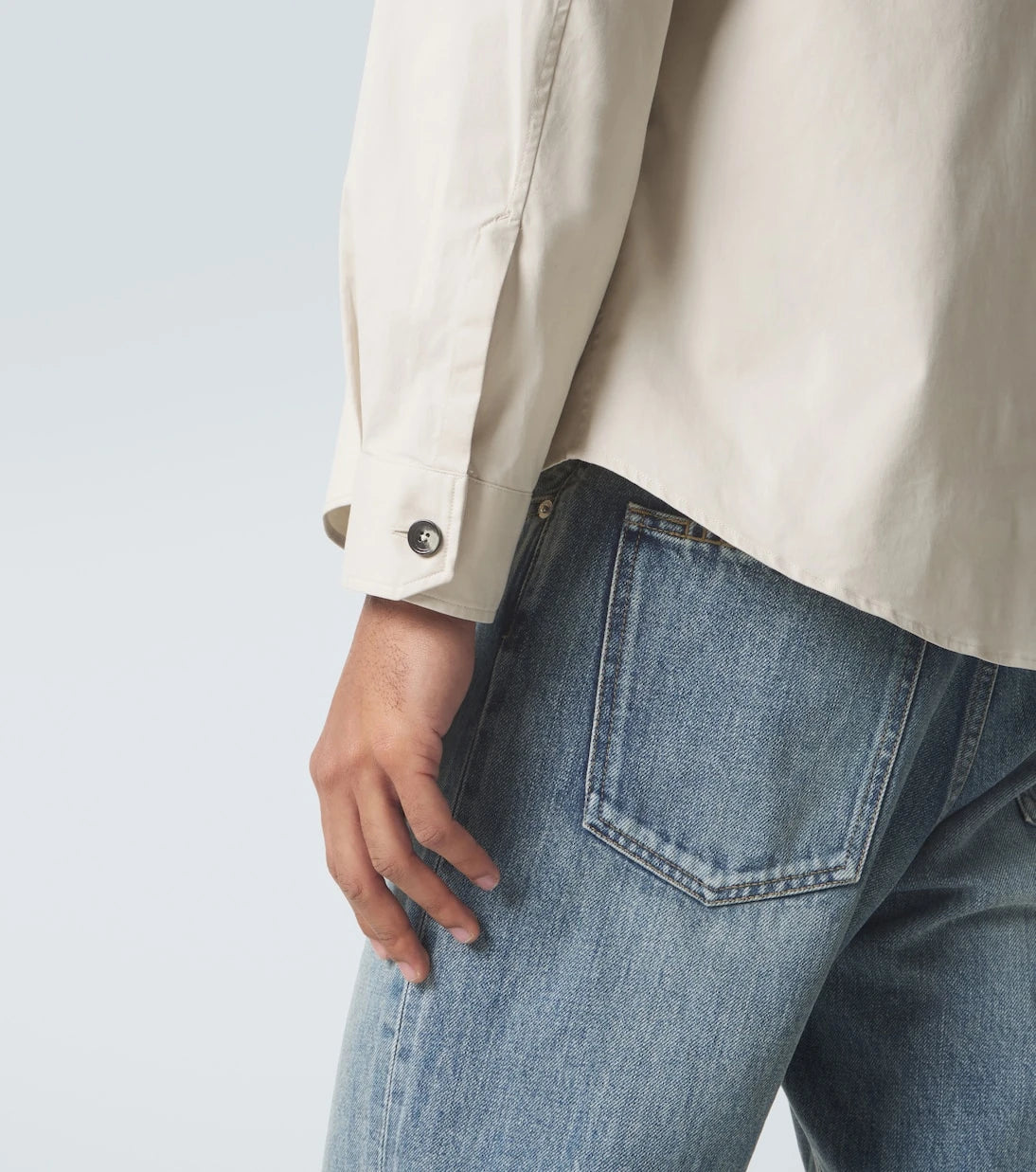 Zegna - قميص علوي من مزيج القطن