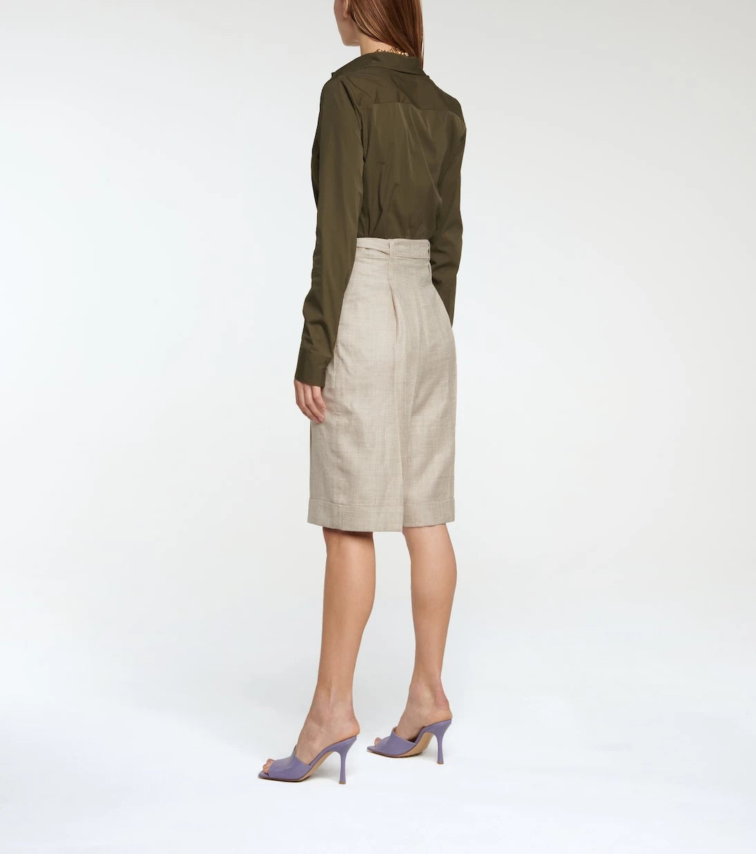 Gabriela Hearst - Judy wool, silk and linen shorts