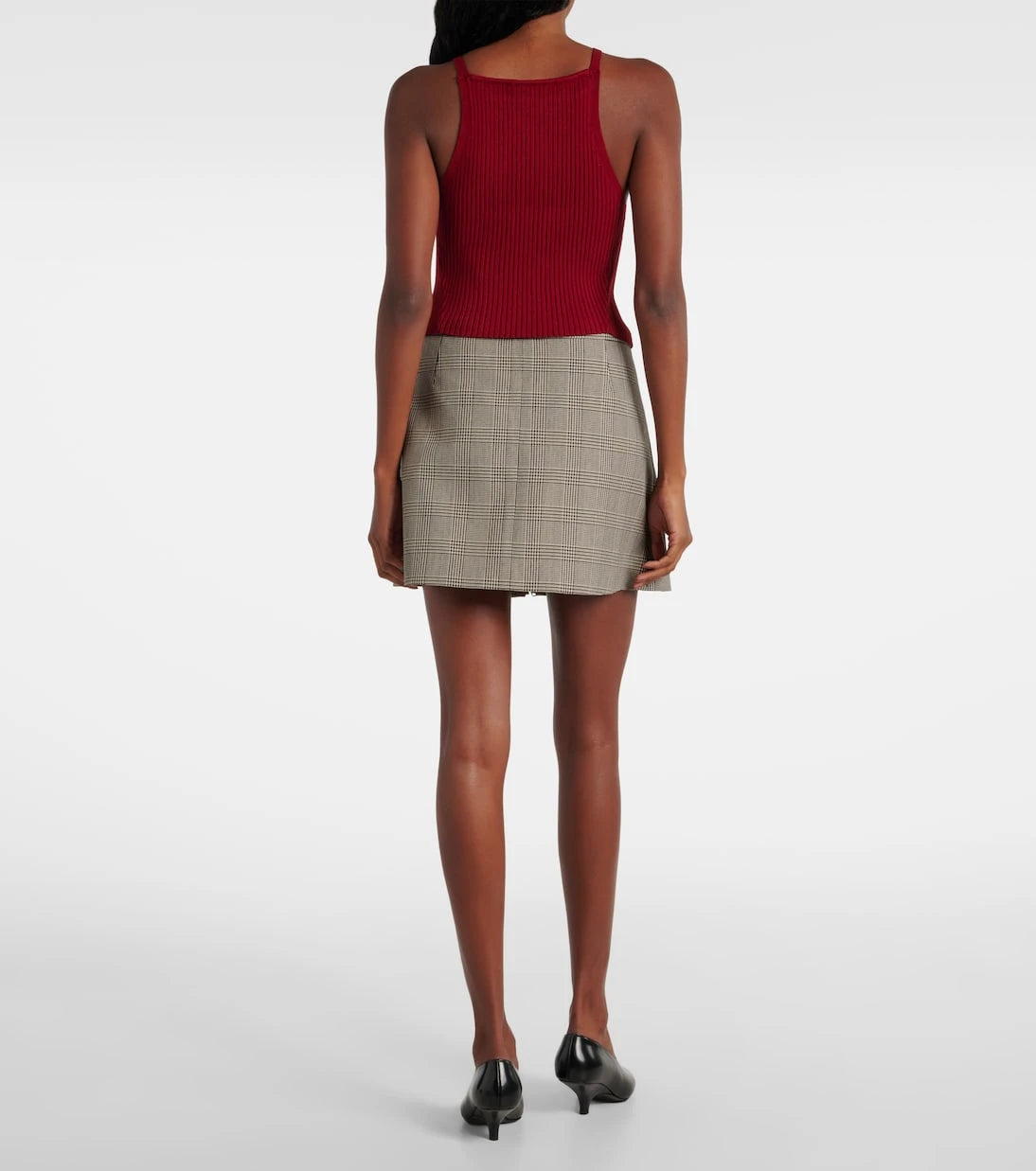Courrèges - Ribbed-knit jersey tank top