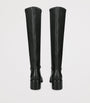 Tory Burch Black Leather Knee-High Heeled Boots 55