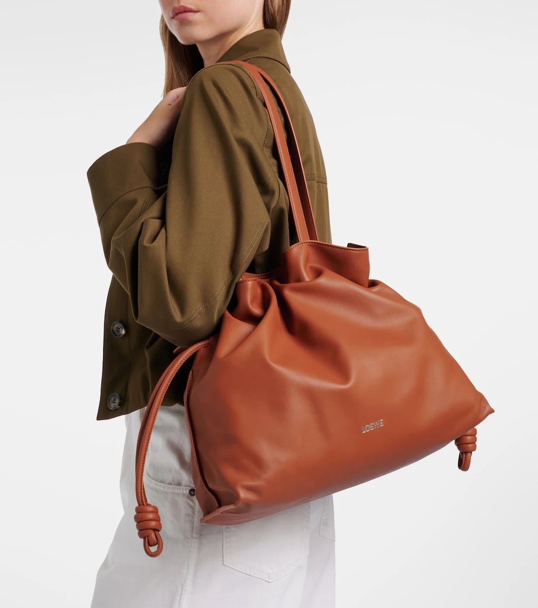 Loewe - Flamenco Large leather clutch