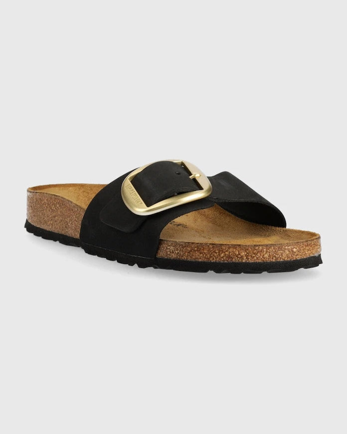 Чехли от набук Birkenstock Madrid Big Buckle
