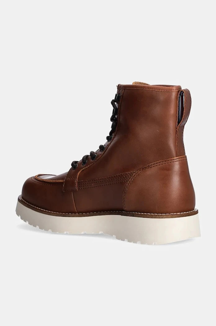 Кожени обувки Tommy Hilfiger TH AMERICAN PREM CHECK LTH BOOT