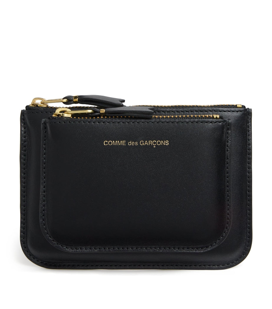 Comme Des Garçons Wallet Medium Leather Logo Wallet