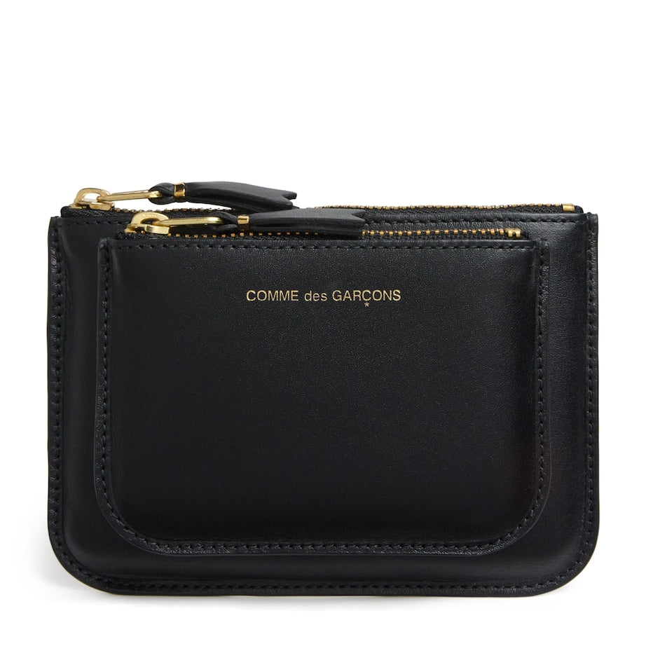 Comme Des Garçons Wallet Medium Leather Logo Wallet