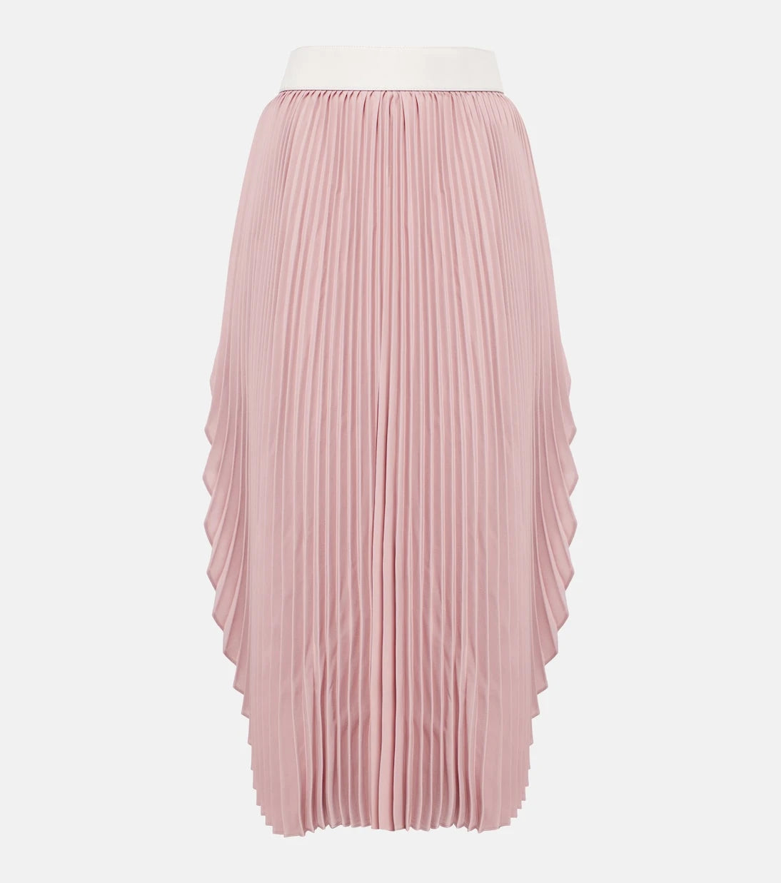 Stella McCartney - Leather-trimmed plissé maxi skirt