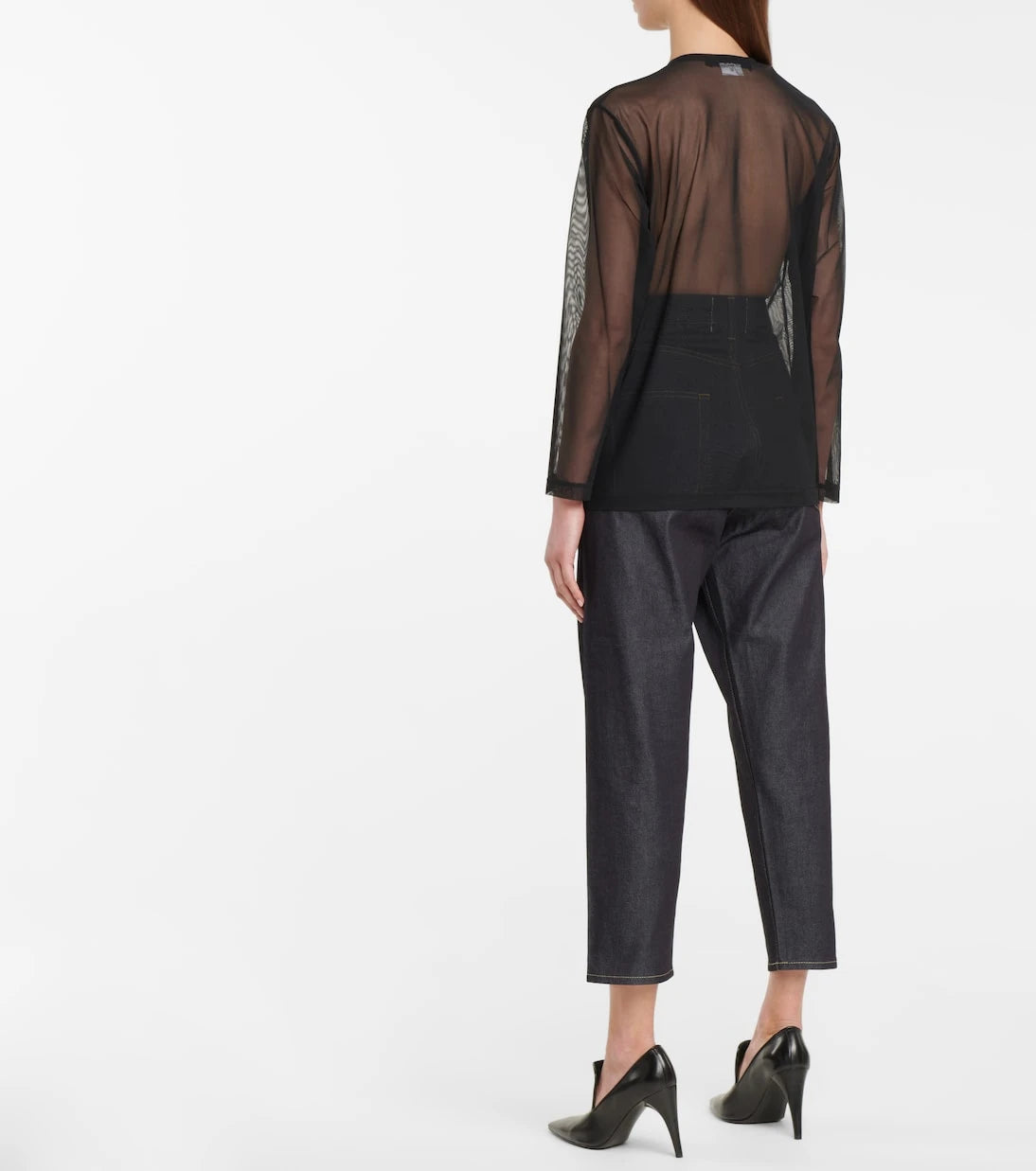 Junya Watanabe - Sequined mesh top