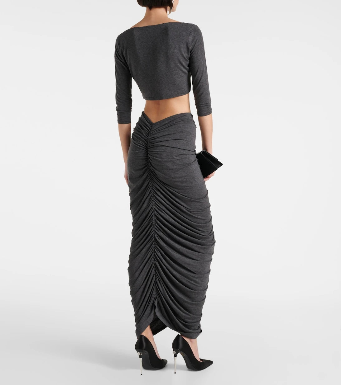 Norma Kamali - Jersey crop top