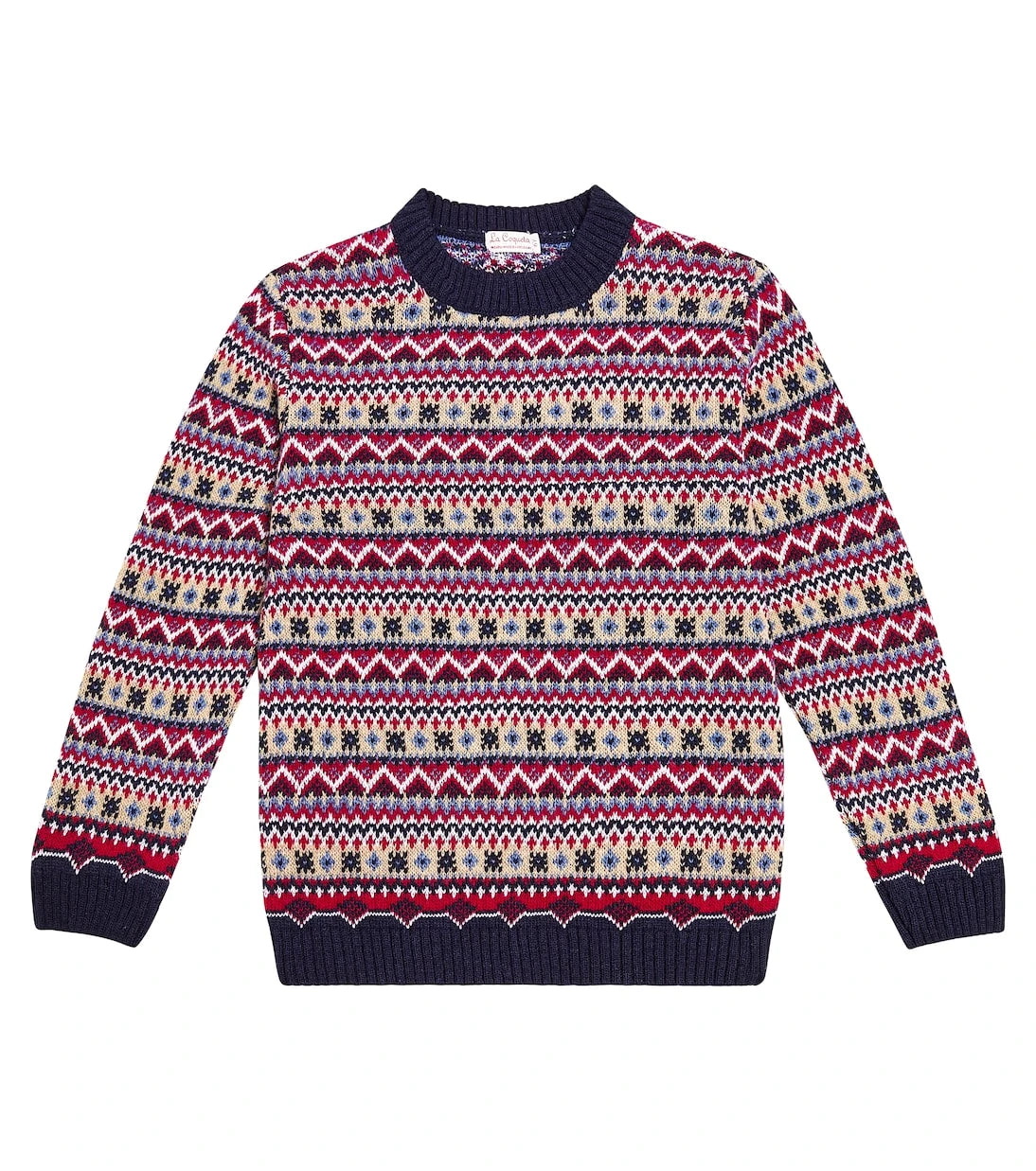 La Coqueta - Mirlo Fair Isle wool-blend sweater