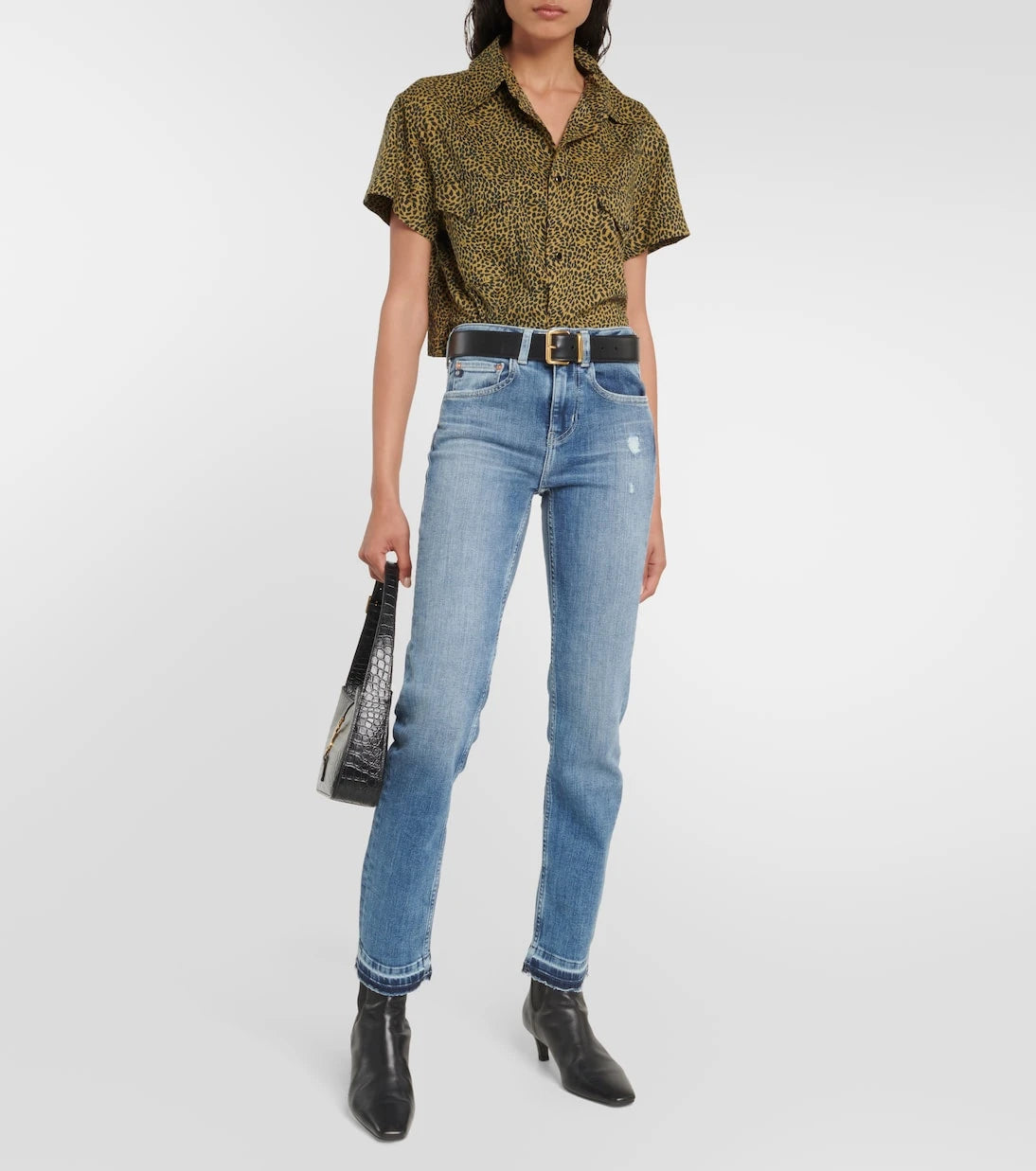 AG Jeans - Girlfriend mid-rise straight jeans